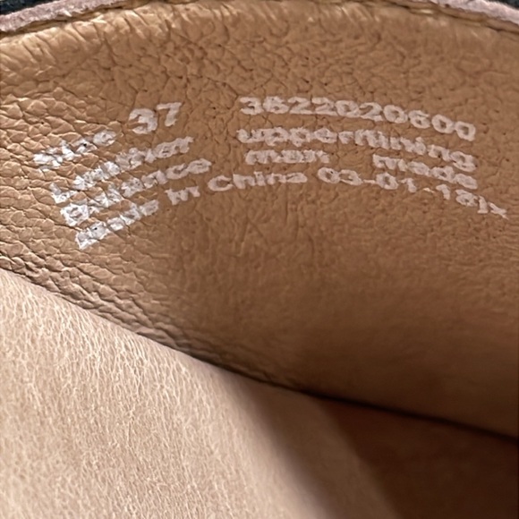 Dansko Maci Leather Slip On Clog Platform Sandals Black & Tan Size 37 (US 6.5-7) - Picture 9 of 16